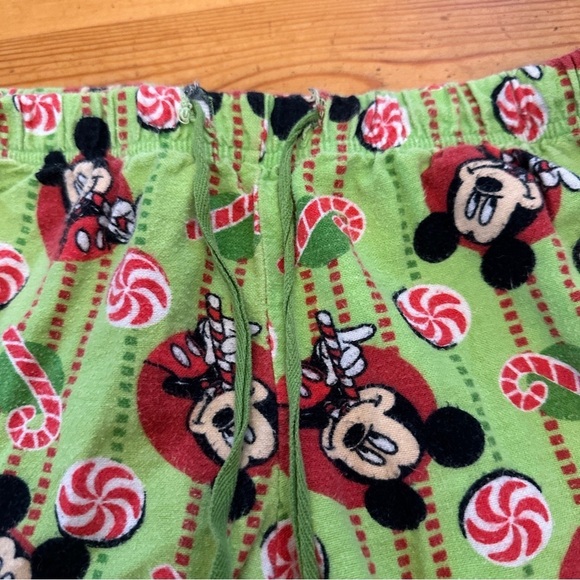 Disney Mickey Mouse Christmas Candy Canes Pajama Pants Cotton Women XS - Picture 2 of 8